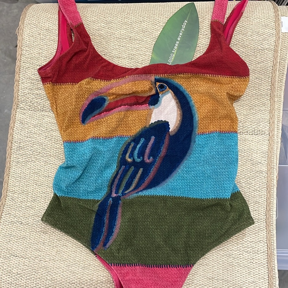 Farm Rio NEW wonderful toucan swim